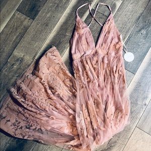 NWT Blush Floral Maxi Dress from Vici